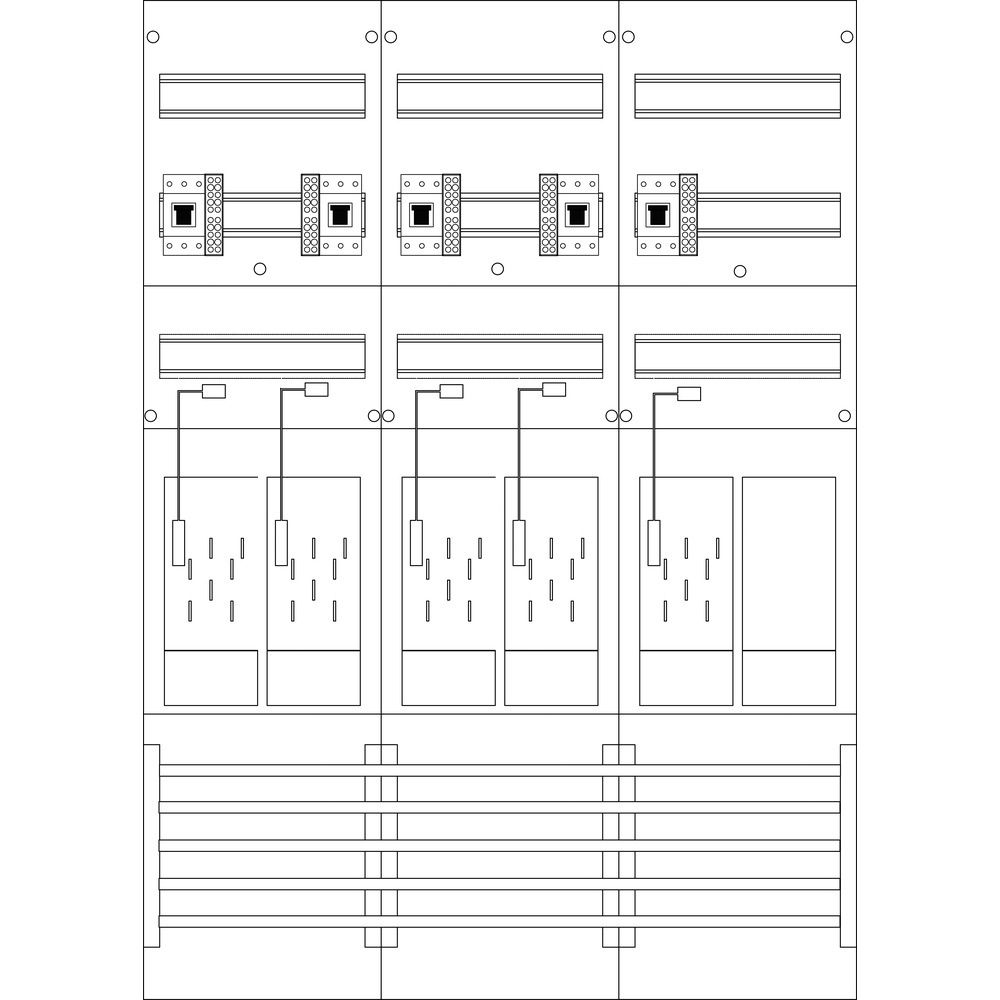 f-tronic Zählerfeld 7120161 Typ E216ER6DS-HSP 