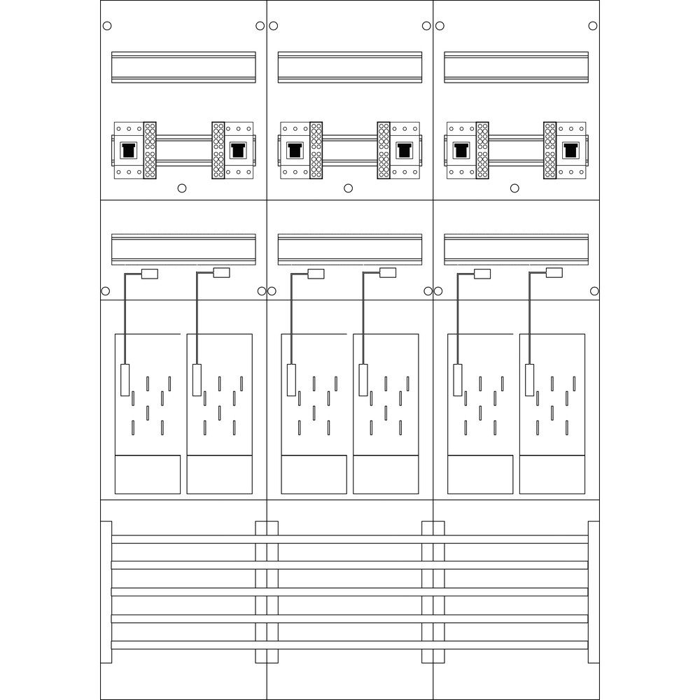 f-tronic Zählerfeld 7120162 Typ E316DS-HSP 