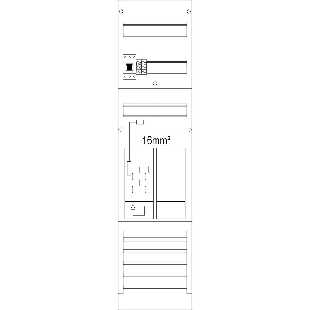 f-tronic Zählerfeld 7120166 Typ ER6DS-16L-HSP 