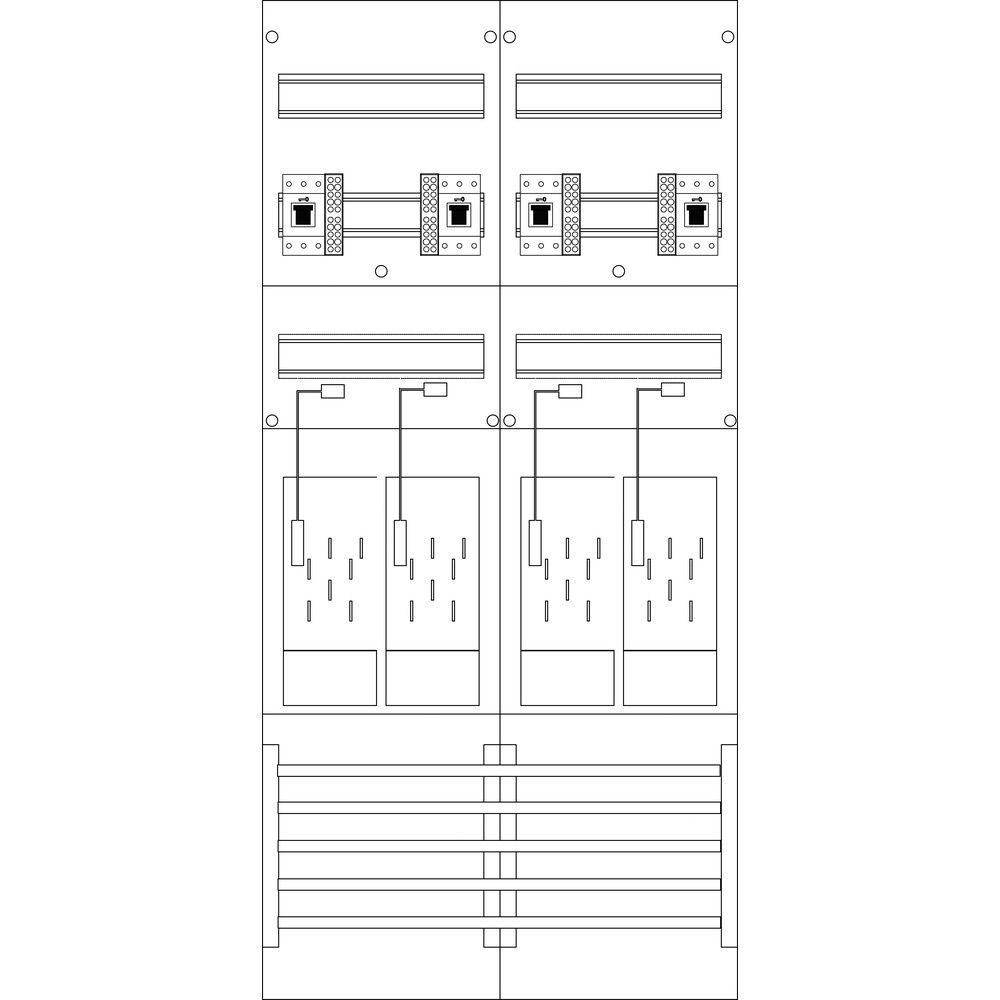 f-tronic Zählerfeld 7120170 Typ E216DS-HSS 