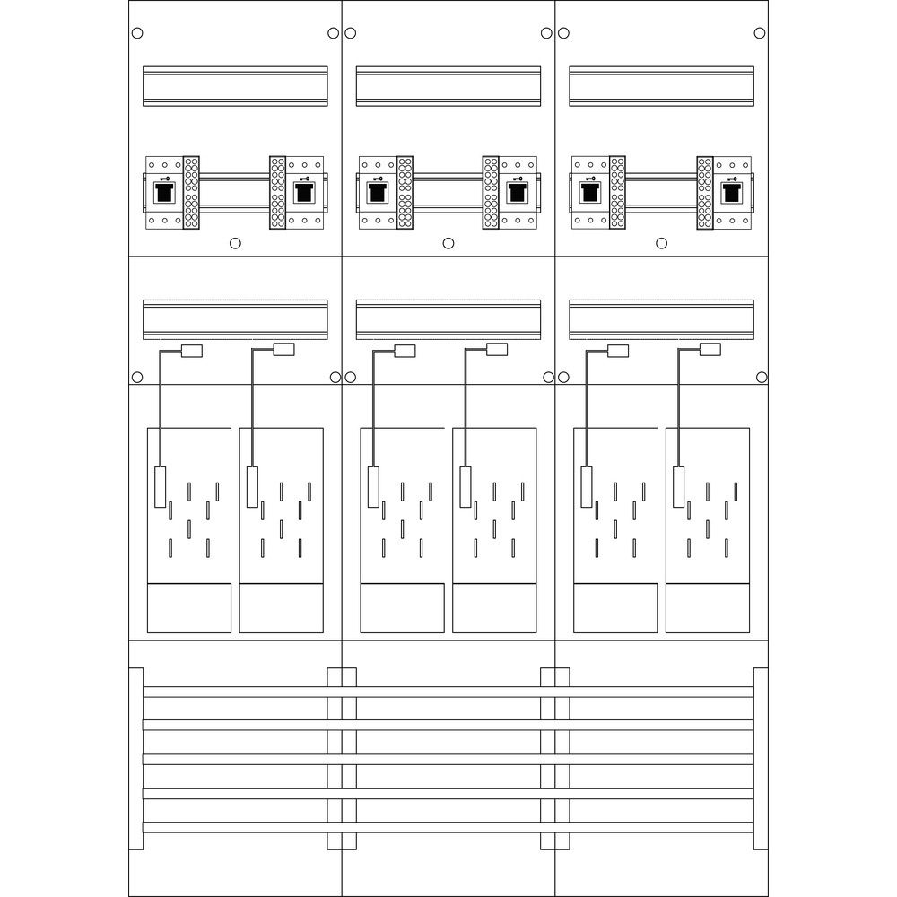 f-tronic Zählerfeld 7120172 Typ E316DS-HSS 