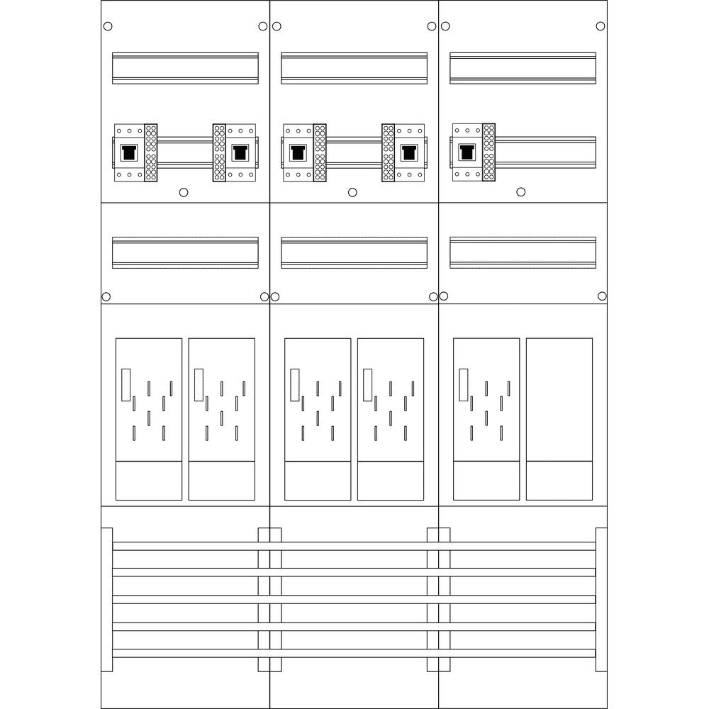 f-tronic Zählerfeld 7120181 Typ E216ER6-HSP 