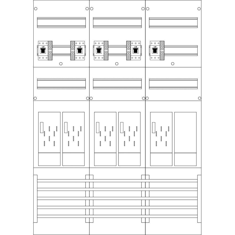 f-tronic Zählerfeld 7120192 Typ E216ER6-HSS 