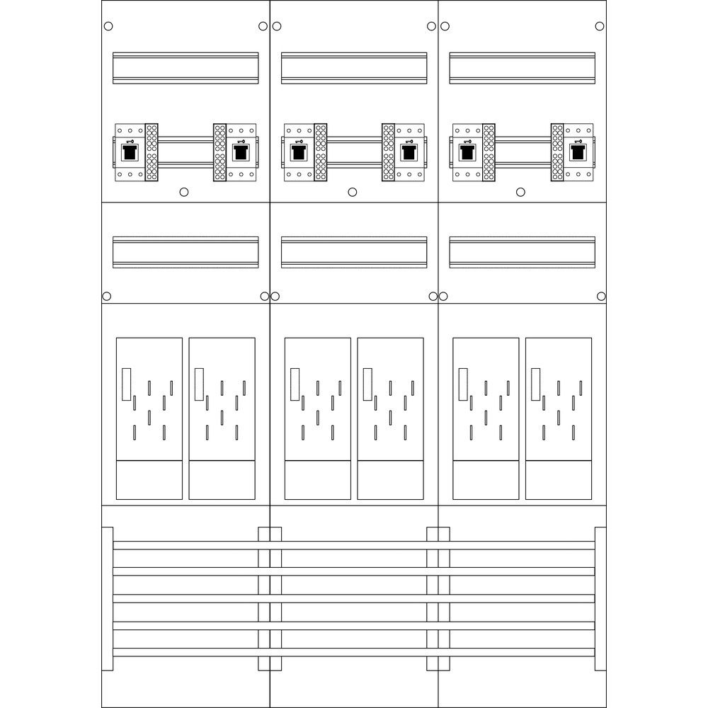 f-tronic Zählerfeld 7120193 Typ E316-HSS 