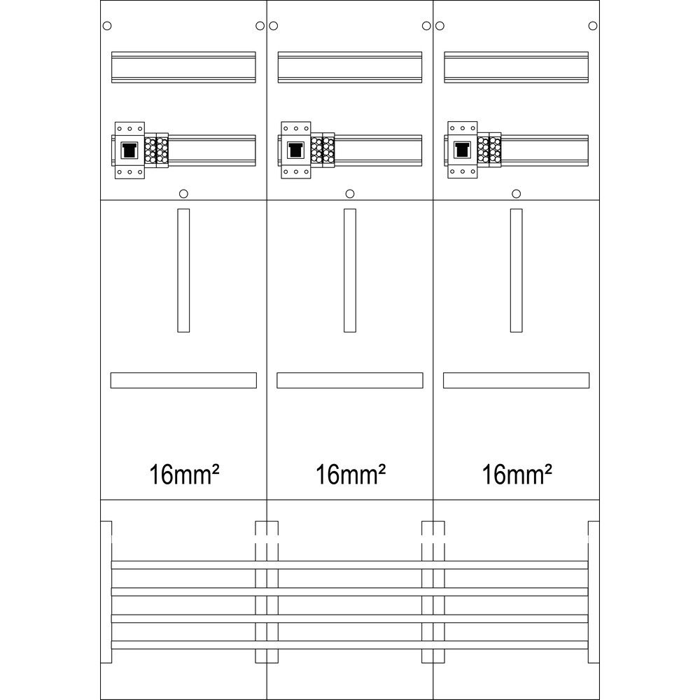 f-tronic Zählerfeld 7121004 Typ Z31B-16-HSP 