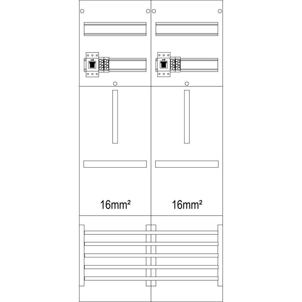 f-tronic Zählerfeld 7121010 Typ Z21B-16-HSS 