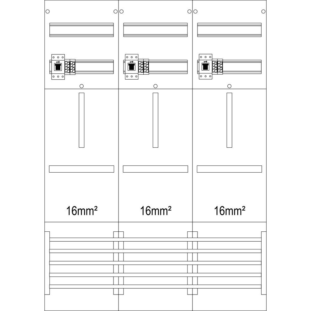 f-tronic Zählerfeld 7121011 Typ Z31B-16-HSS 