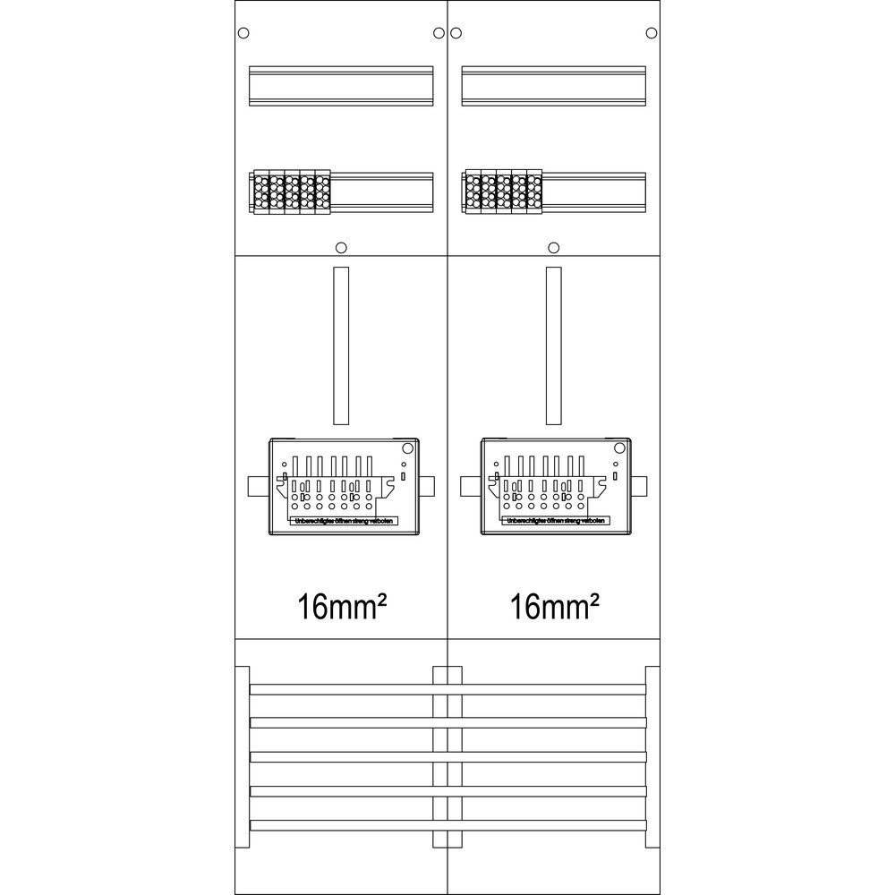 f-tronic Zählerfeld 7121017 Typ Z21B-16-ZSK 