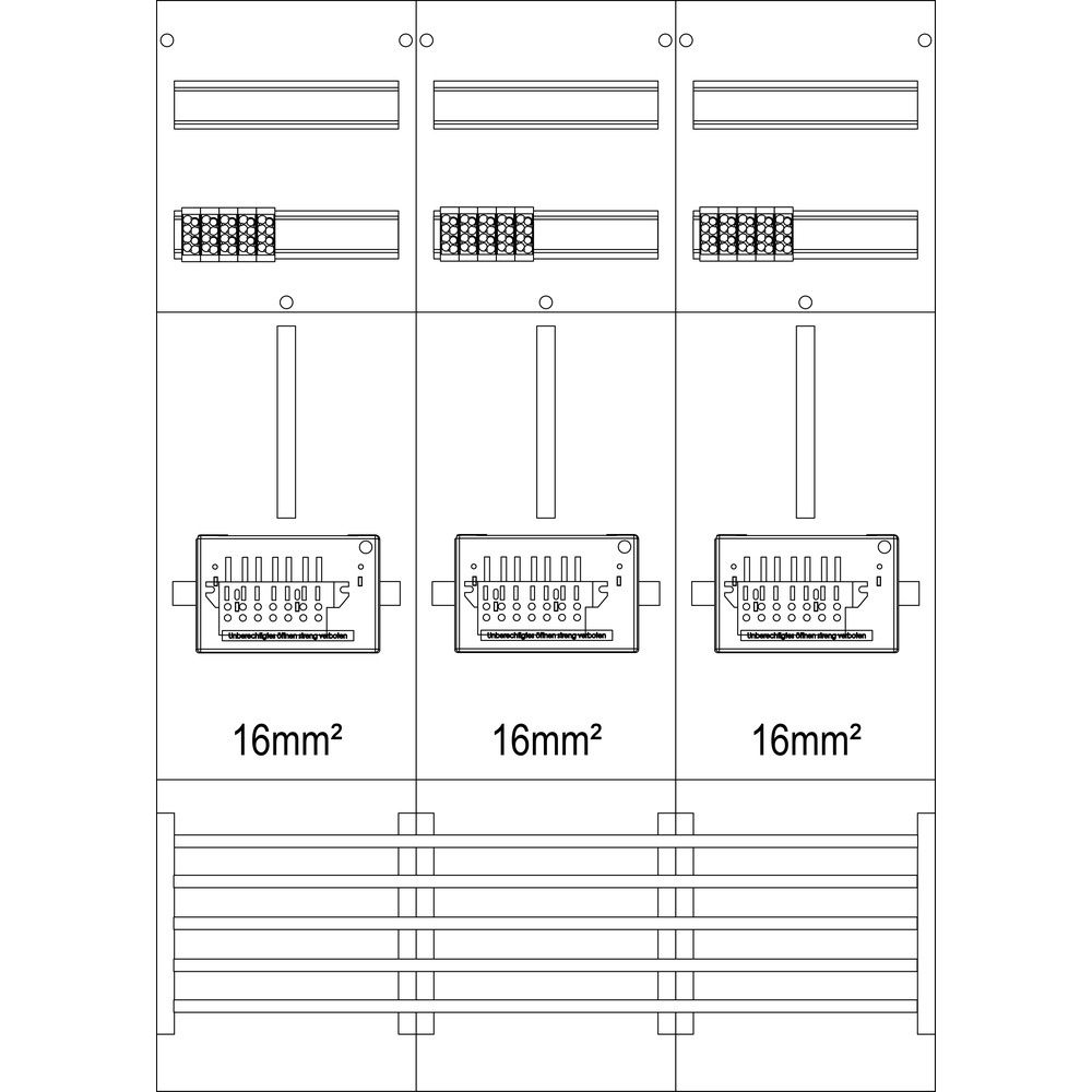 f-tronic Zählerfeld 7121018 Typ Z31B-16-ZSK 