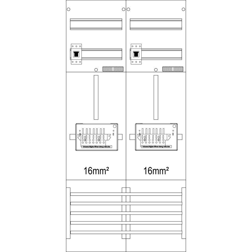 f-tronic Zählerfeld 7121024 Typ Z21B-16-ZSK-HSP 