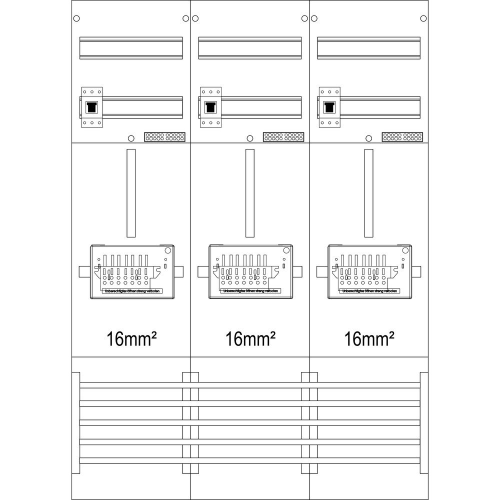 f-tronic Zählerfeld 7121025 Typ Z31B-16-ZSK-HSP 