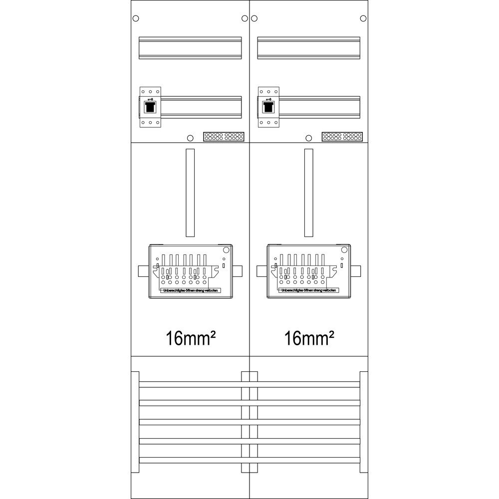 f-tronic Zählerfeld 7121031 Typ Z21B-16-ZSK-HSS 