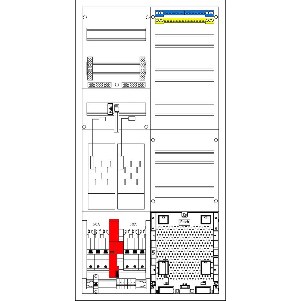 f-tronic Komplettschrank 7121854 Typ EHZ52APZ-50-TIEHZ-ÜS 