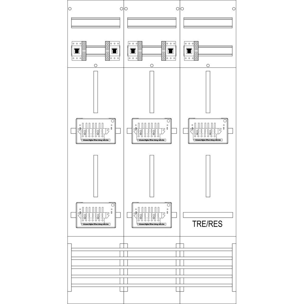 f-tronic Zählerfeld 7120372 Typ Z216ZR6-ZSK-HSP 