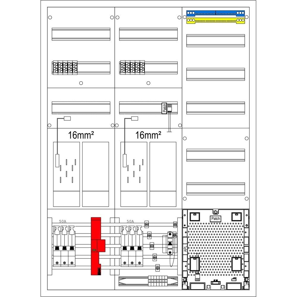 f-tronic Komplettschrank 7121874 Typ EHZ61APZ16-50TIEHZÜS 