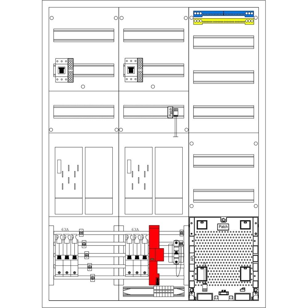 f-tronic Komplettschrank 7121882 Typ EHZ61APZODSHSP63TIÜS 