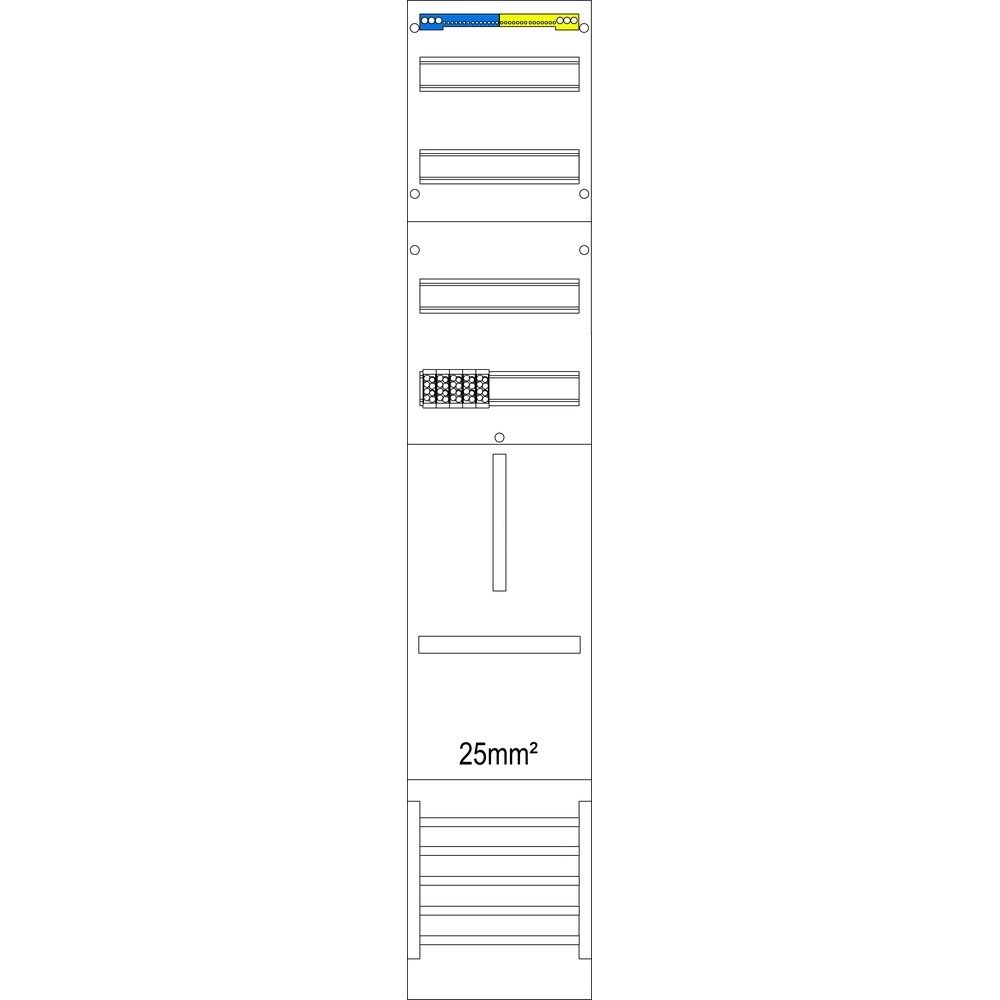 f-tronic Zählerfeld 7120378 Typ VZ6-25 