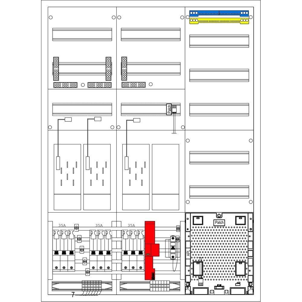 f-tronic Komplettschrank 7121889 Typ EHZ62APZ35TBEHZS1ÜSS 