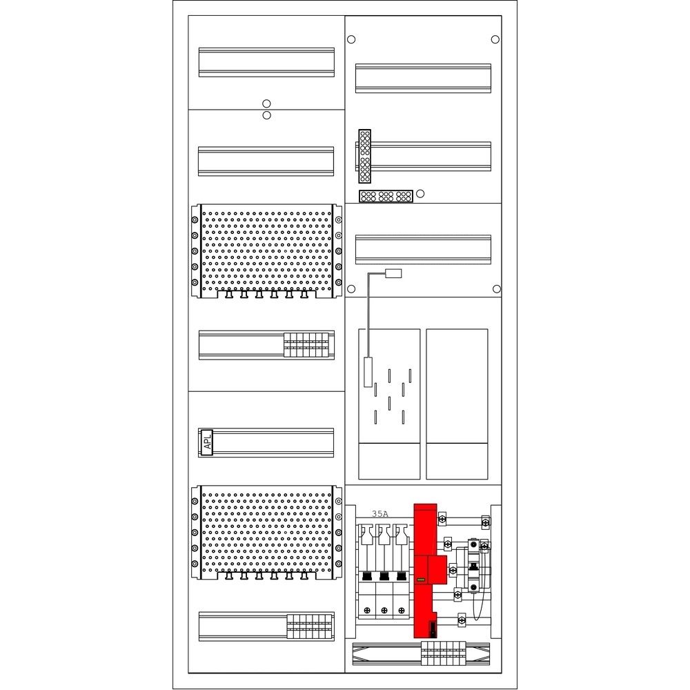 f-tronic Komplettschrank 7121890 Typ EHZ54APZSWM35TBÜSS 