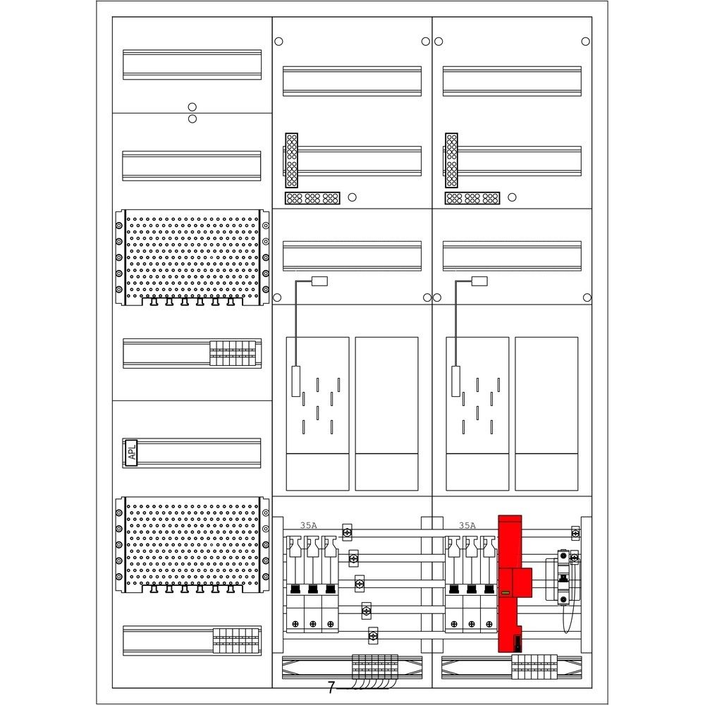 f-tronic Komplettschrank 7121891 Typ EHZ61APZSWM35TBS1ÜSS 