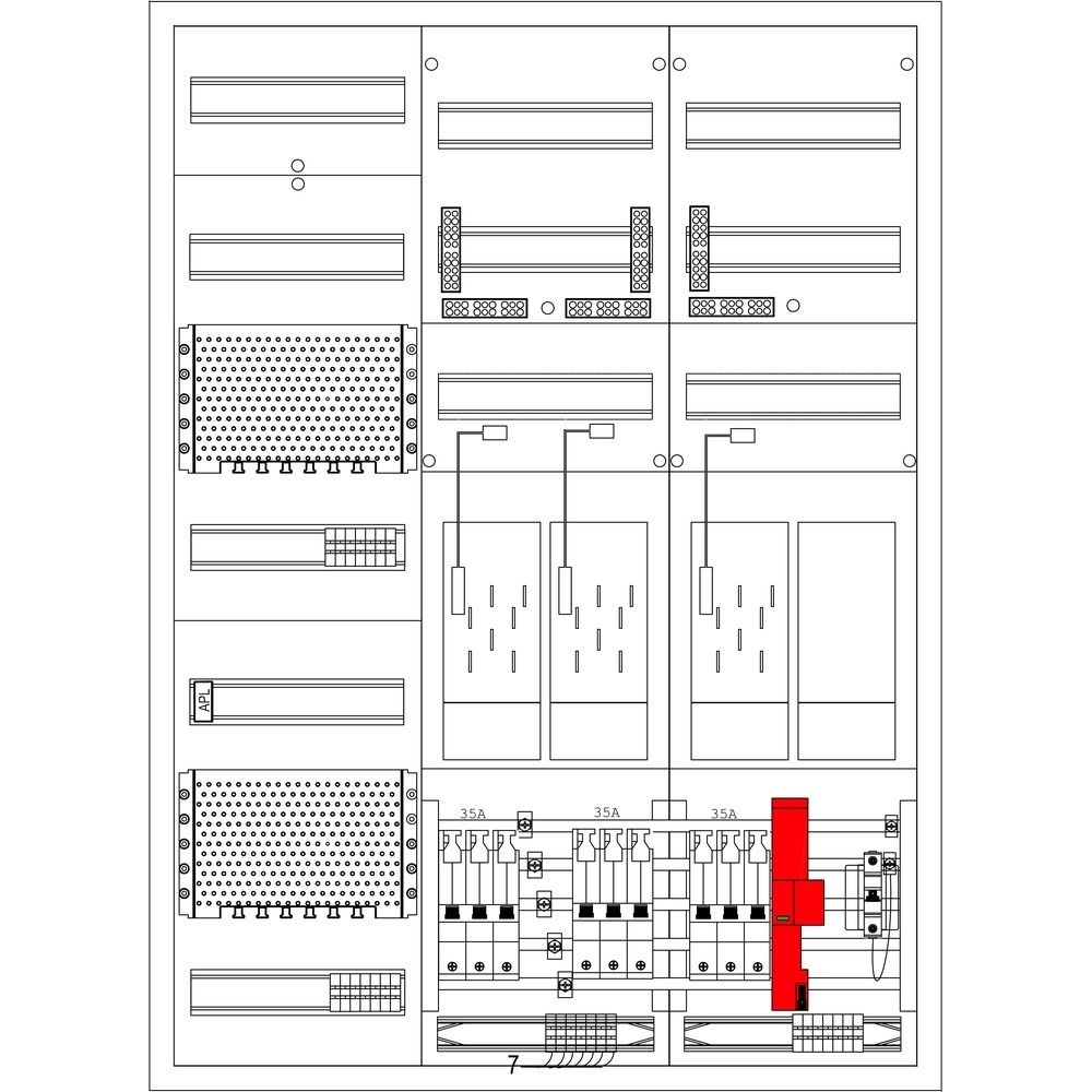 f-tronic Komplettschrank 7121892 Typ EHZ62APZSWM35TBS1ÜSS 