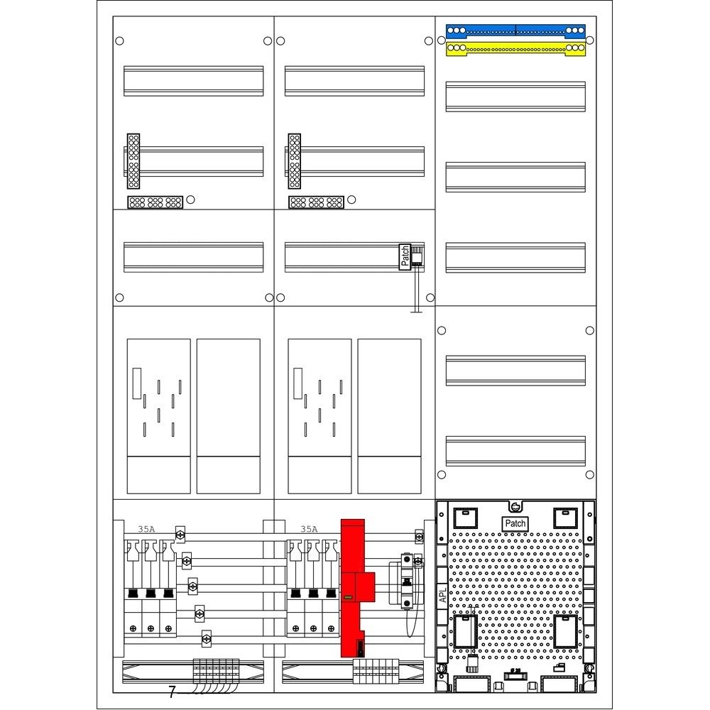 f-tronic Komplettschrank 7121894 Typ EHZ61APZODS35TIEHZS1 