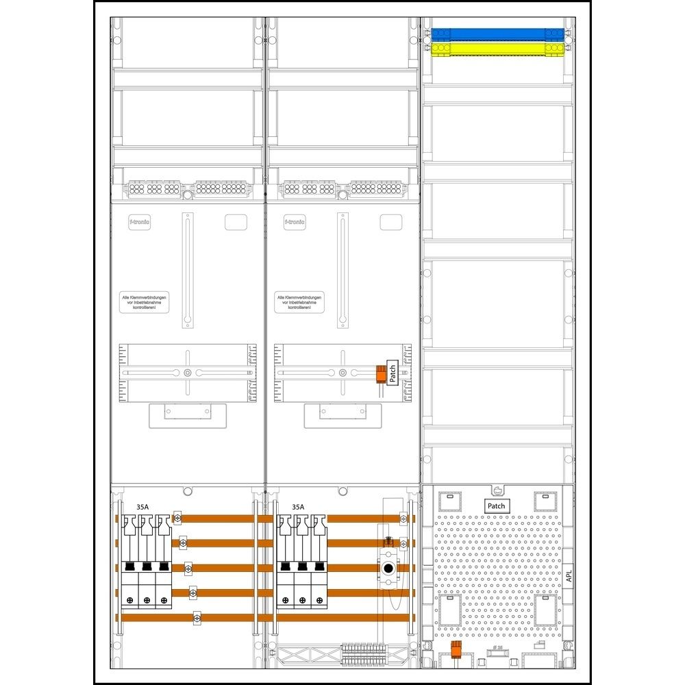 f-tronic Komplettschrank 7190455 Typ 3HZ732APZ35D01 