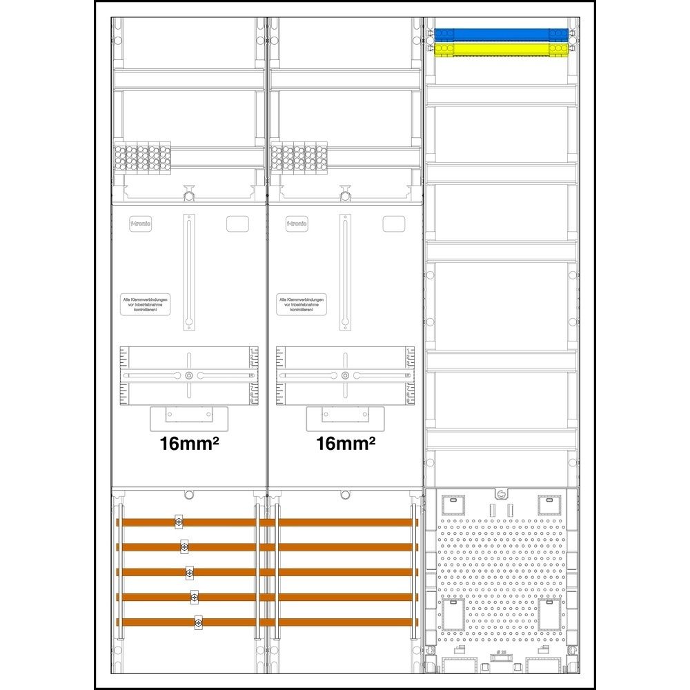 f-tronic Komplettschrank 7190600 Typ 3HZ732APZL-16 