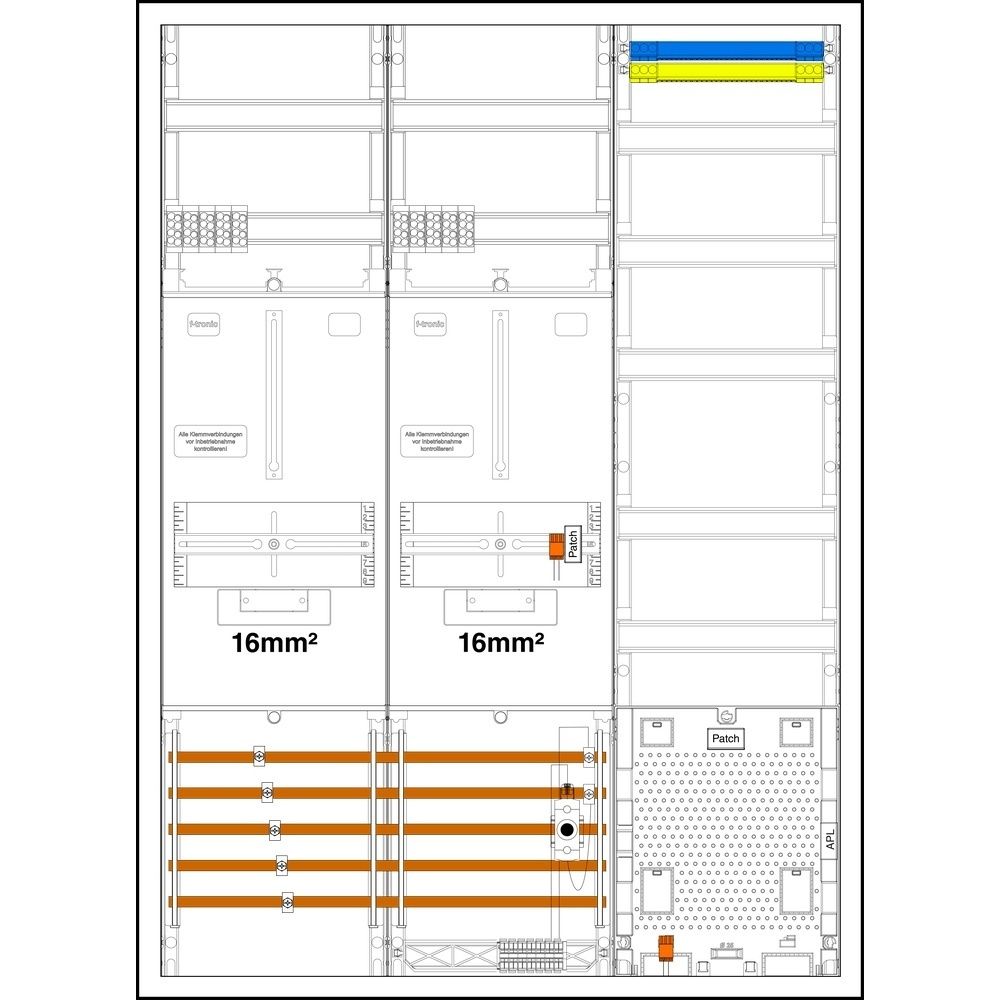 f-tronic Komplettschrank 7190602 Typ 3HZ732APZD01-16 