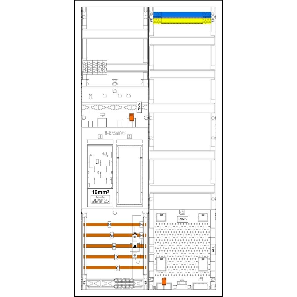 f-tronic Komplettschrank 7195211 Typ EHZ721APZB6-16 