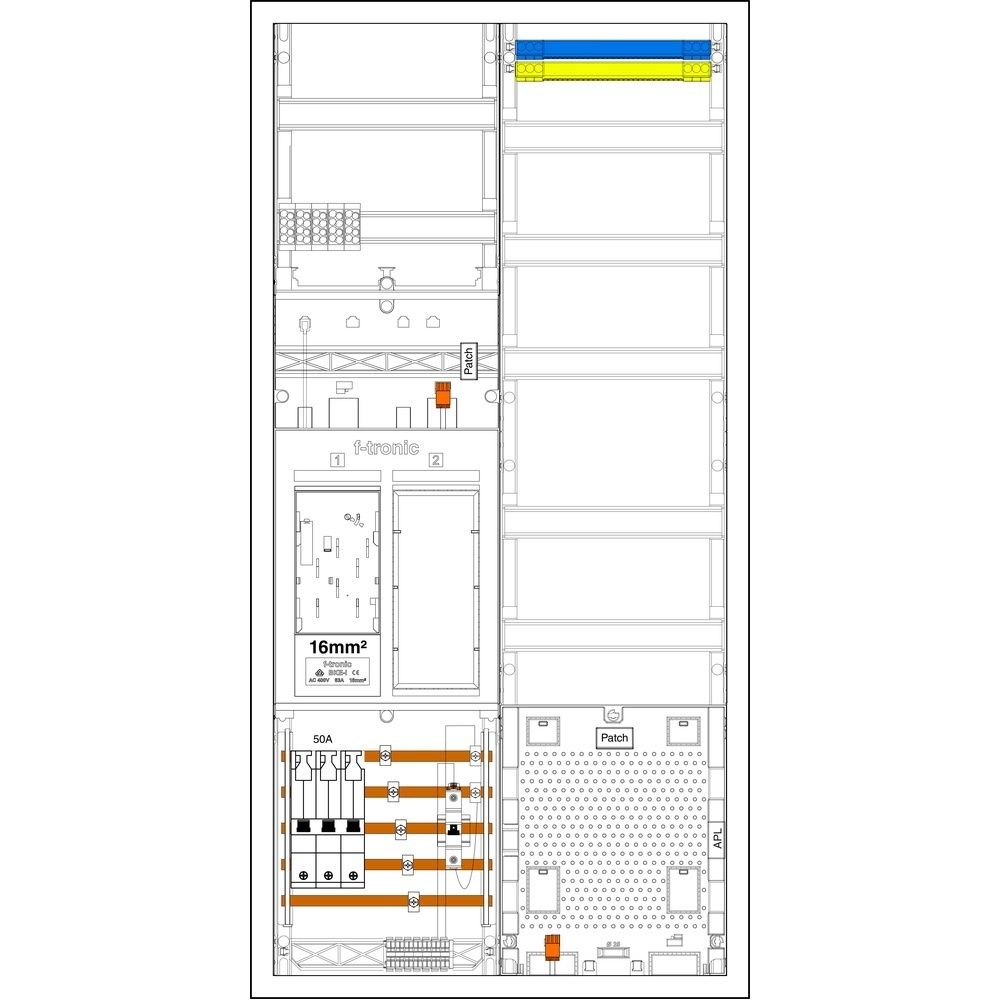 f-tronic Komplettschrank 7195213 Typ EHZ721APZ50B6-16 