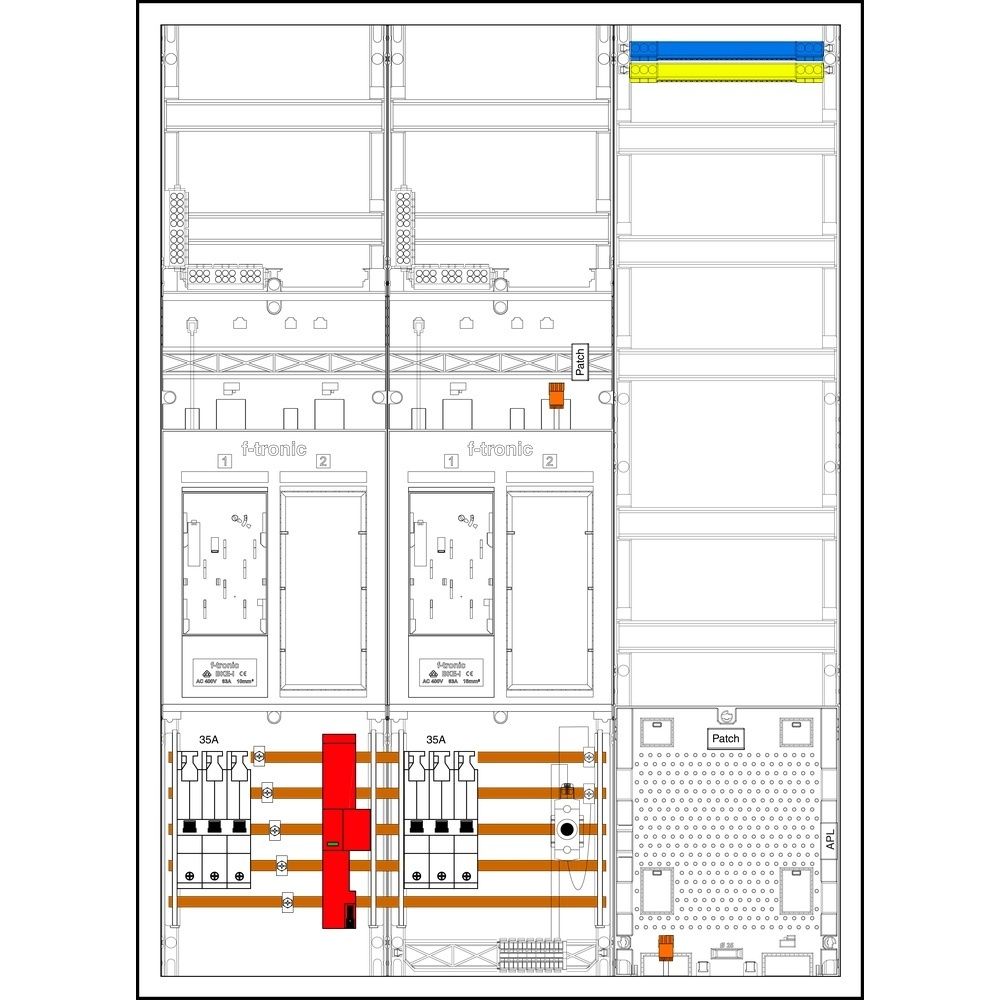 f-tronic Komplettschrank 7195575 Typ EHZ732APZ35D01ÜS 