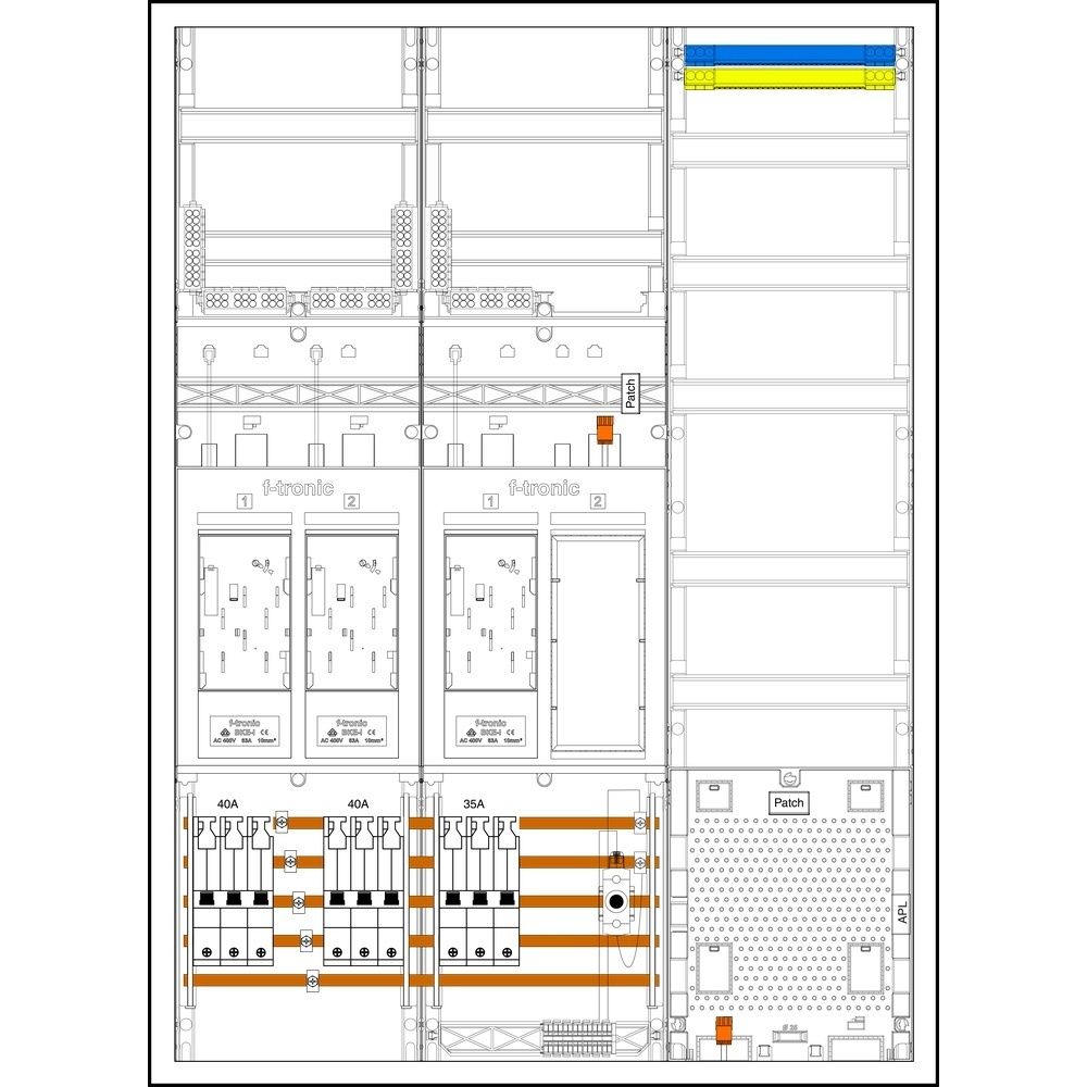 f-tronic Komplettschrank 7195818 Typ EHZ733APZ4035D01ÜS 