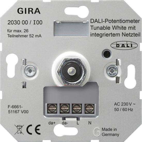 Gira Dali Potentiometer 203000 Gira Einsätze