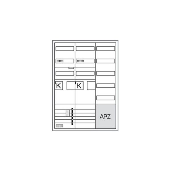 Hager Komplettschrank ZB33SET25LS