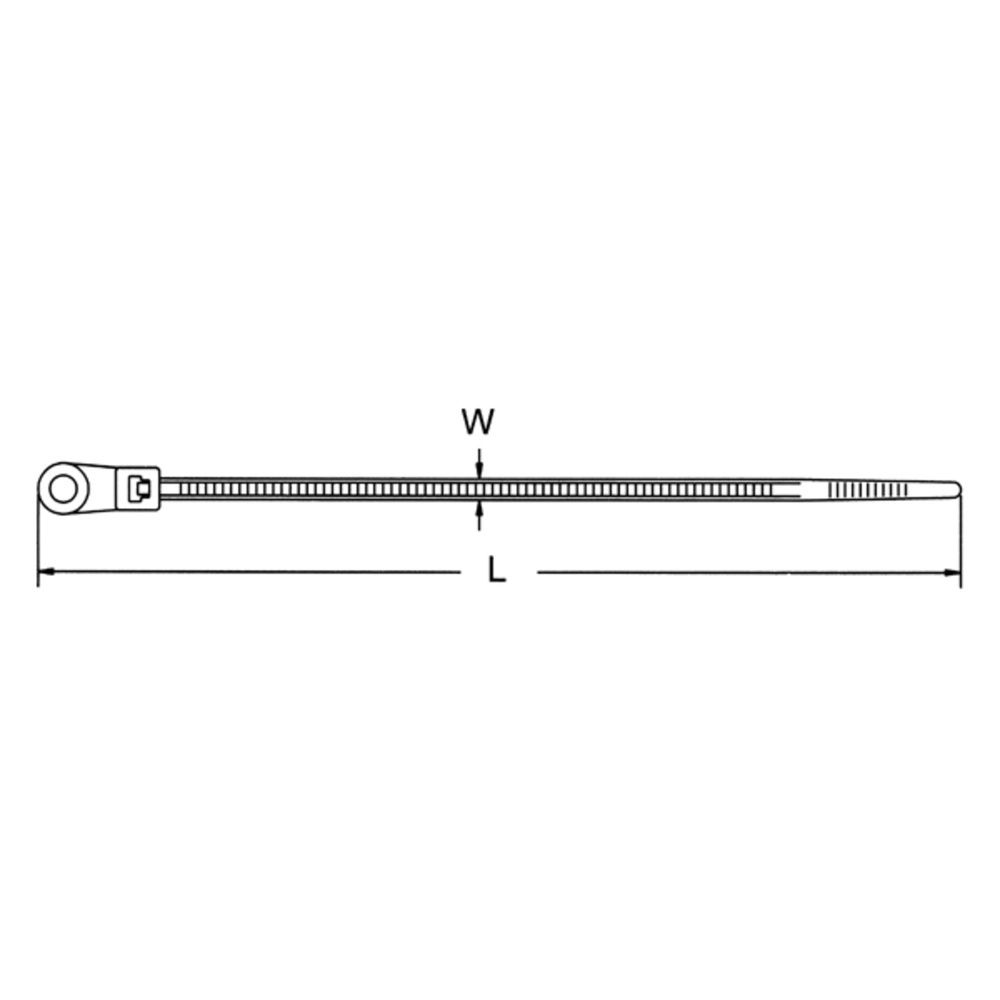 Haupa Kabelbinder 262824 Preis per VPE von 100 Stück 