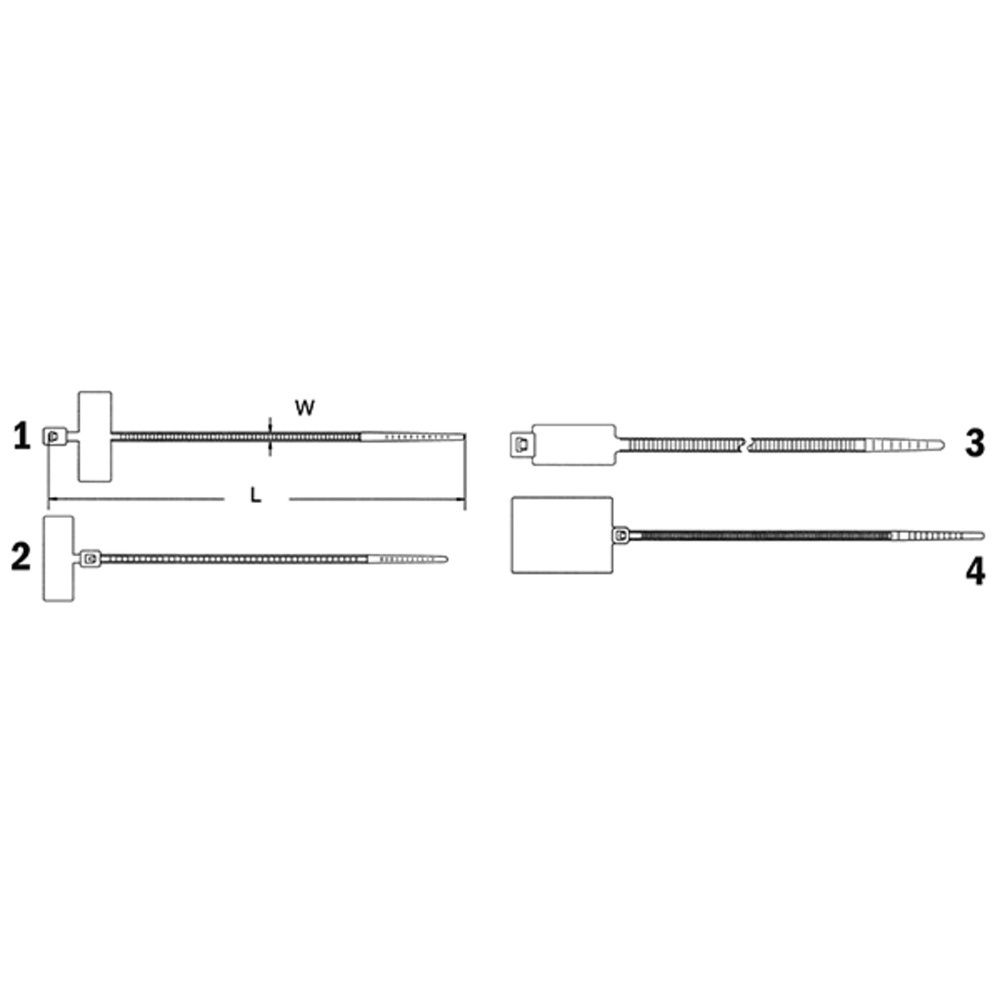 Haupa Kabelbinder 262842 Preis per VPE von 100 Stück 