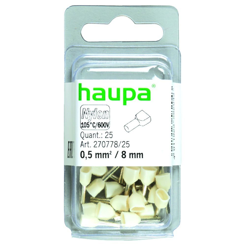 Haupa Twin Aderendhülse 270778/25 Preis per VPE von 250 Stück