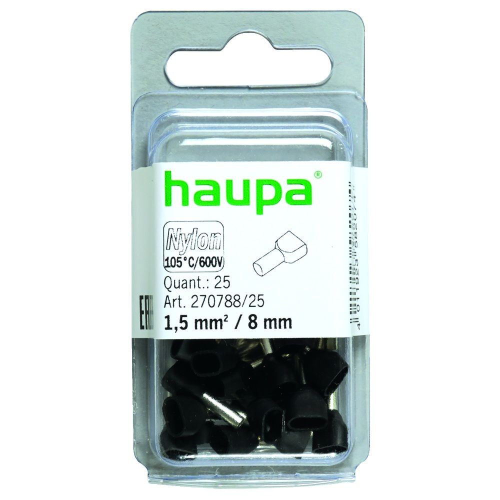 Haupa Twin Aderendhülse 270788/25 Preis per VPE von 250 Stück