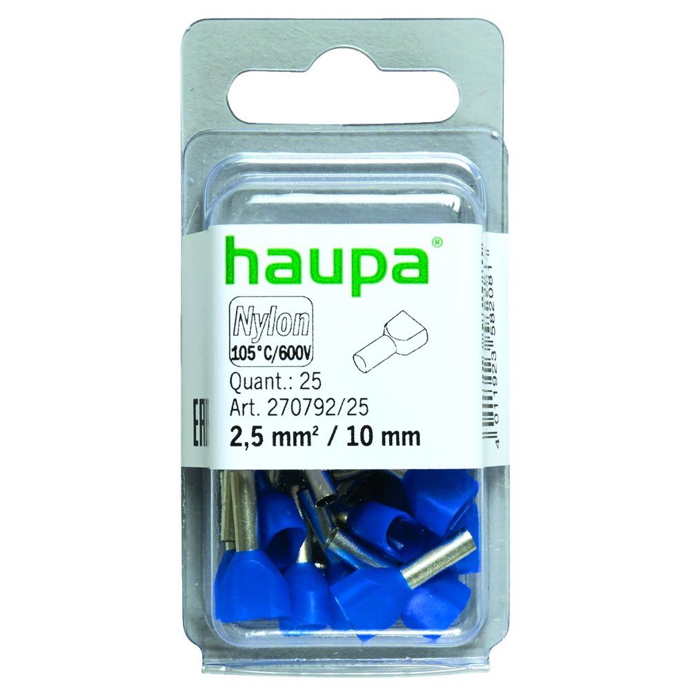 Haupa Twin Aderendhülse 270792/25 Preis per VPE von 250 Stück