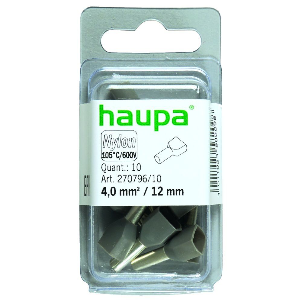 Haupa Twin Aderendhülse 270796/10 Preis per VPE von 100 Stück