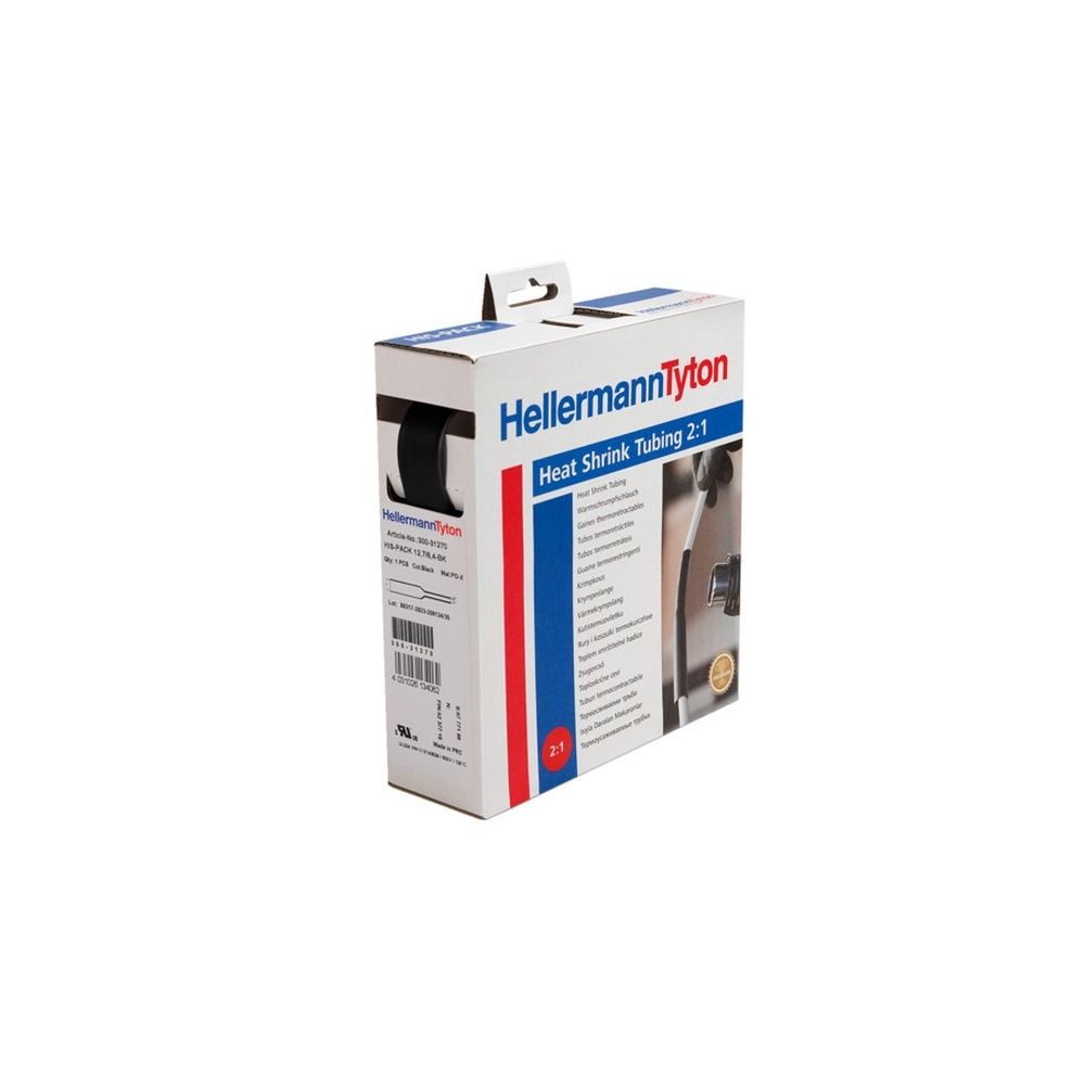 Hellermann Warmschrumpfschlauch 300-30160 Typ HIS-PACK-1.6/0.8 PO-X BK 10