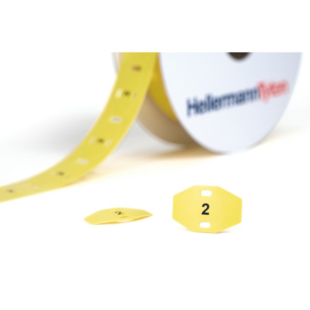 Hellermann Kennzeichnungsschild 556-83012 Typ TAGLF20x30-2-PO-X-YE Preis per VPE von 1000 Stück