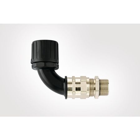 Hellermann Kunststoffverschraubung 166-23305 Typ HG28-90CG-M25 PA66/NPB BK 10 Preis per VPE von 10 Stück