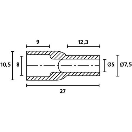 Hellermann Schutzkappen 631-08239 Typ HV4823 PVC NA 2000 Preis per VPE von 32000 Stück