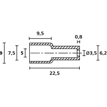 Hellermann Schutzkappen 631-58279 Typ OP4827 PE NA 2000 Preis per VPE von 2000 Stück