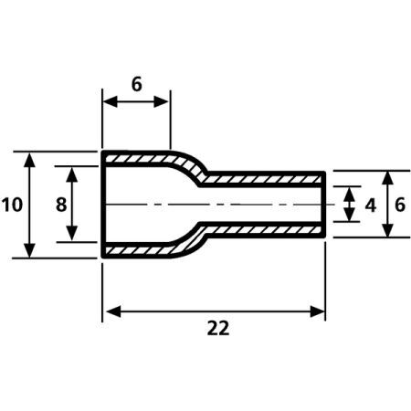 Hellermann Schutzkappen 631-08240 Typ HV4824 PVC-FR BK 2000 Preis per VPE von 2000 Stück