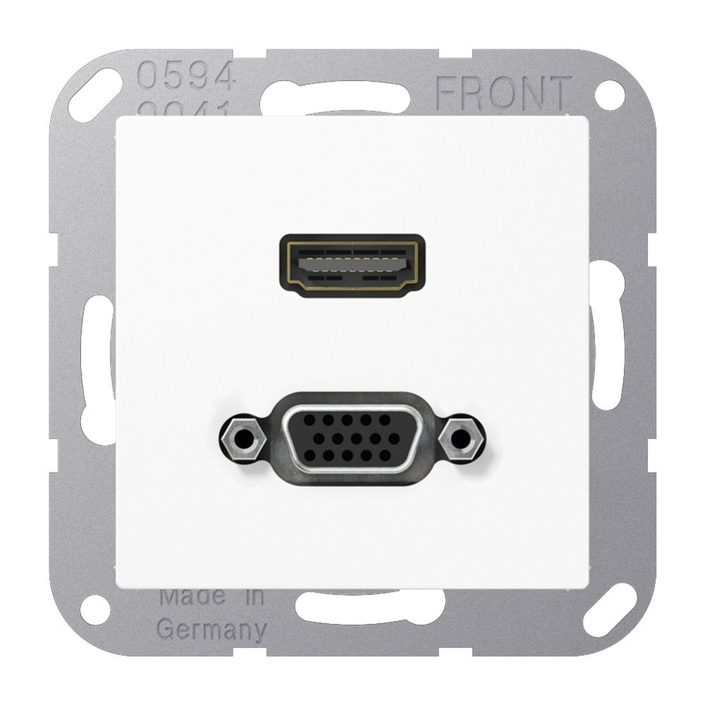 Jung HDMI und VGA Tragring MA A 1173 WW EAN Nr. 4011377070844