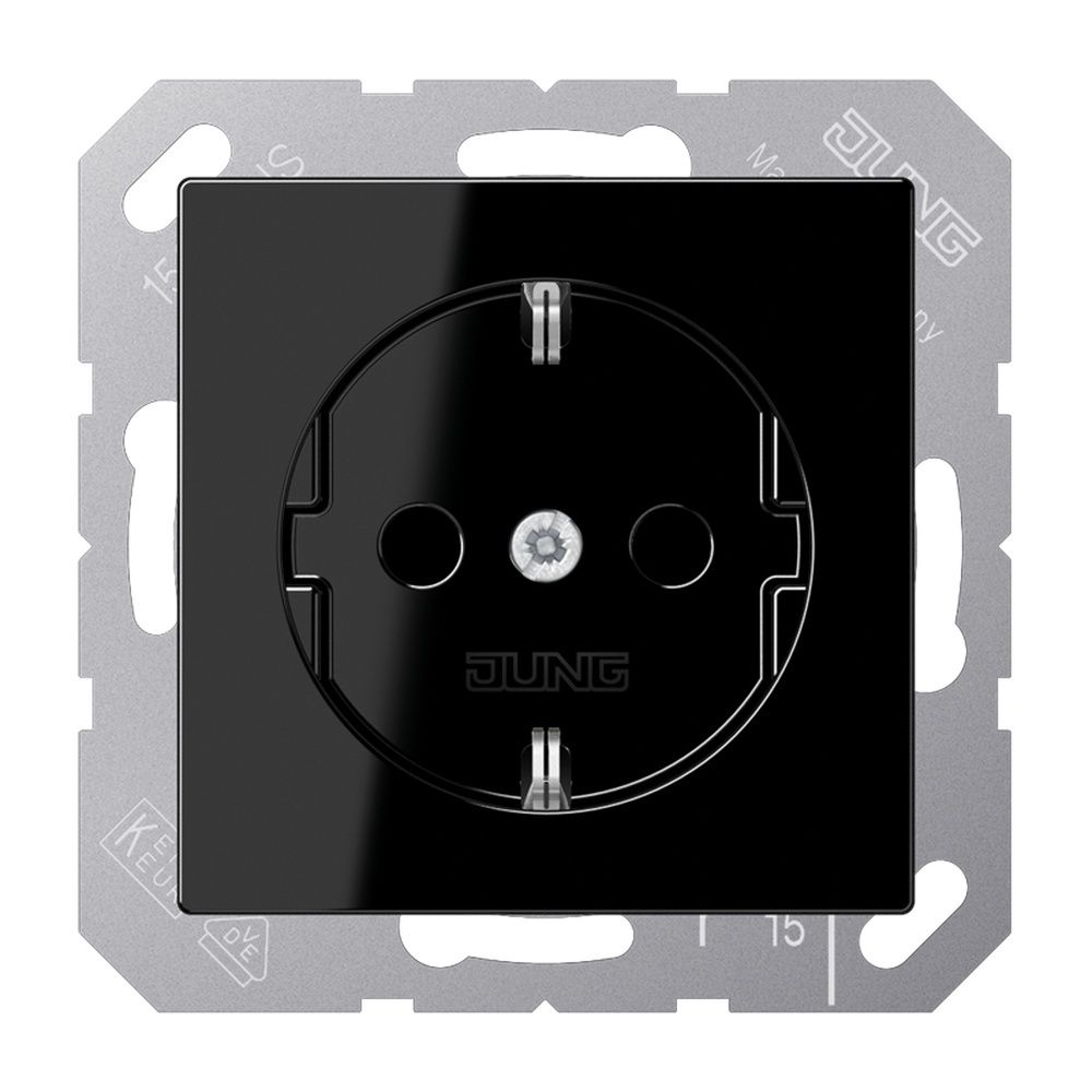 Jung Schutzkontakt Steckdose A 1520 BFKI SW EAN Nr. 4011377124363