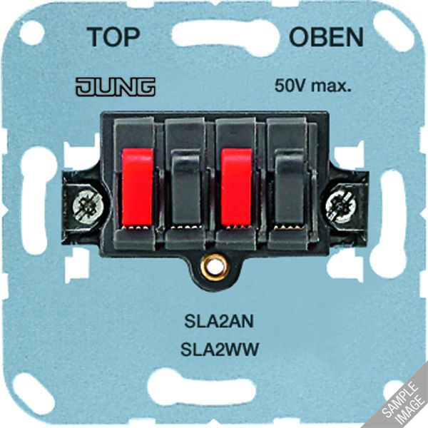 Jung Lautsprecher Anschlussdose SLA 2 WW EAN Nr. 4011377995734